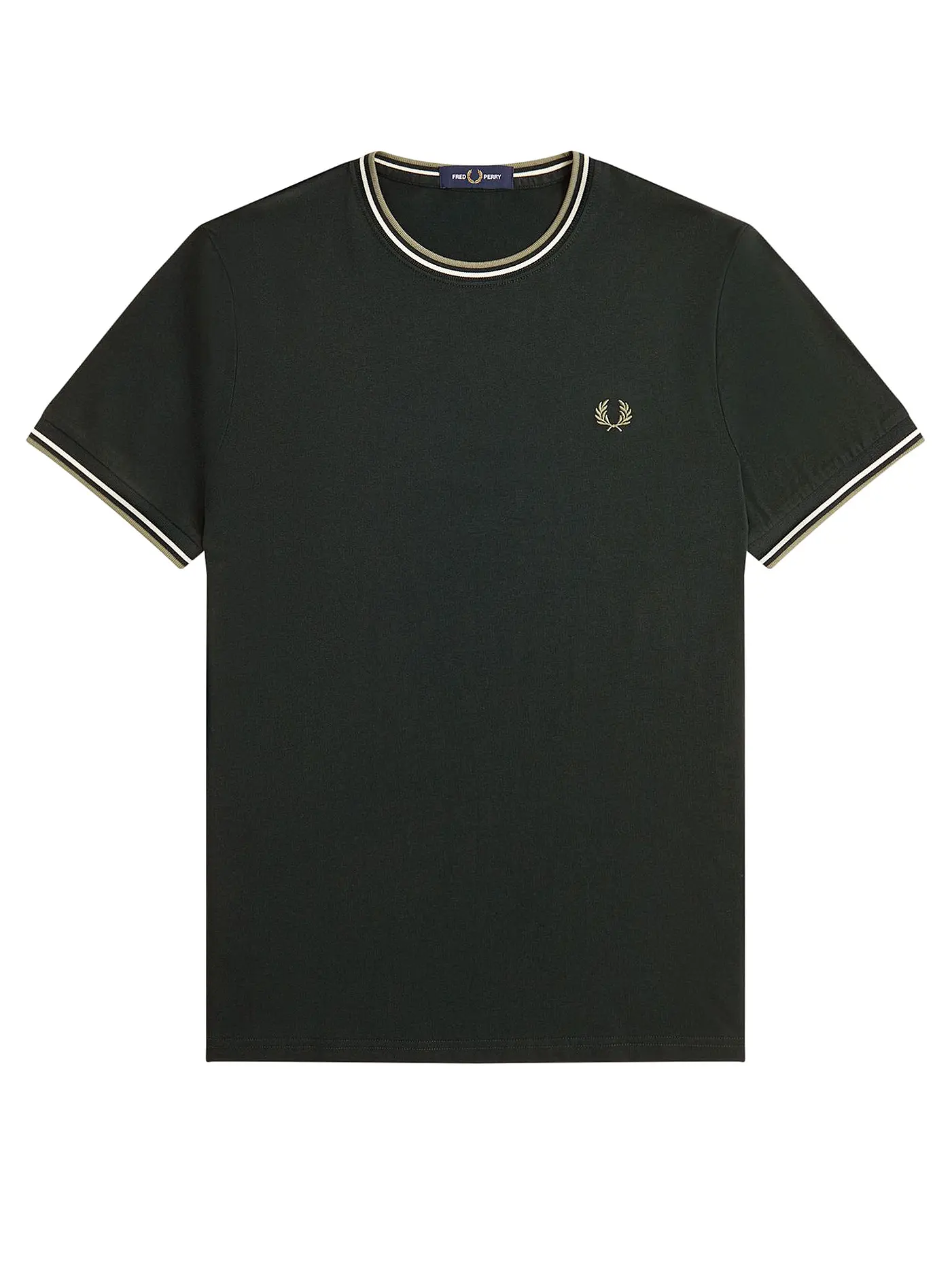 FRED PERRY | T-Shirt | dunkelgrün